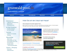 Tablet Screenshot of grunwald-pool.de